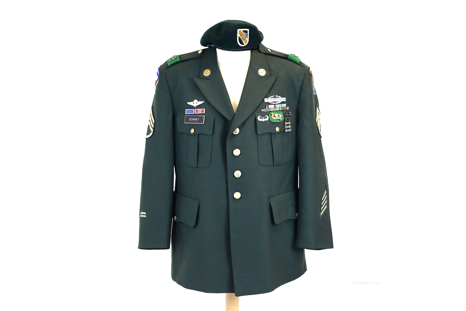 US Green Beret Special Forces Jacket and Beret (60) (UOS)