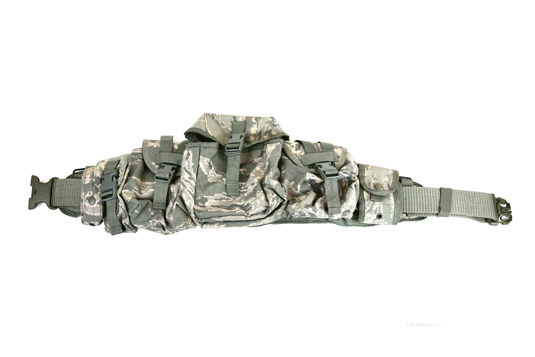US Military padded field belt and pouches (4) (UL) (J)